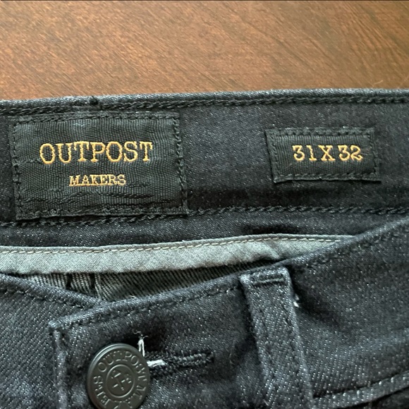 OutPost Makers (Buckle) Black Slim Taper Jeans - Size 31 x 32 - Picture 3 of 3
